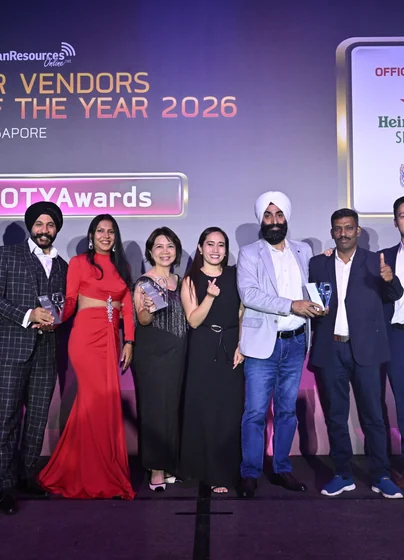 PeopleCentral team at HR Vendors of the Year 2026 Singapore