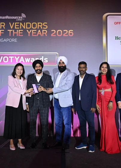 PeopleCentral team at HR Vendors of the Year 2026 Singapore