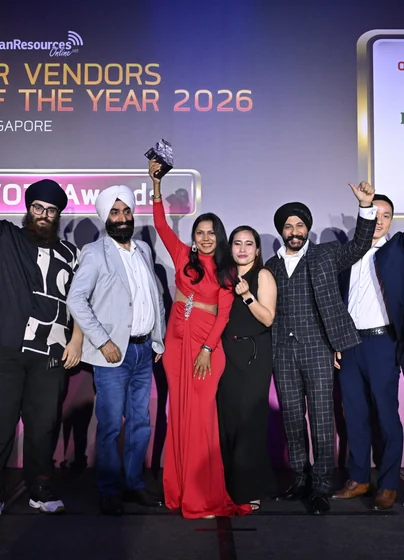 PeopleCentral team at HR Vendors of the Year 2026 Singapore